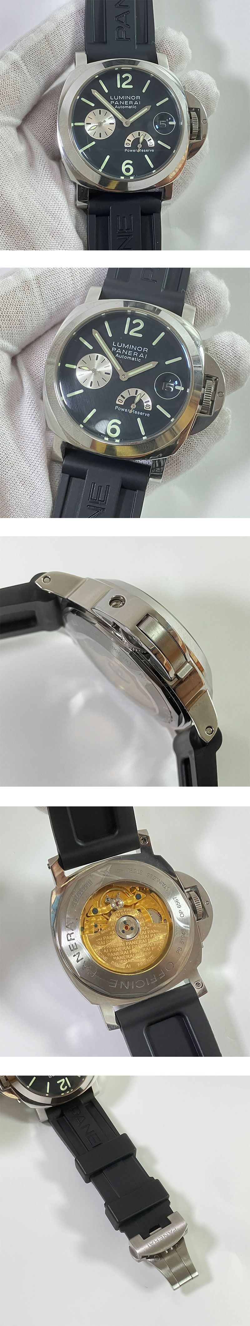 格安腕時計通販 パネライ ルミノール パワーリザーブ Asian 21600振動 (AUTOMATIC) デイト  スーパールミナンス
